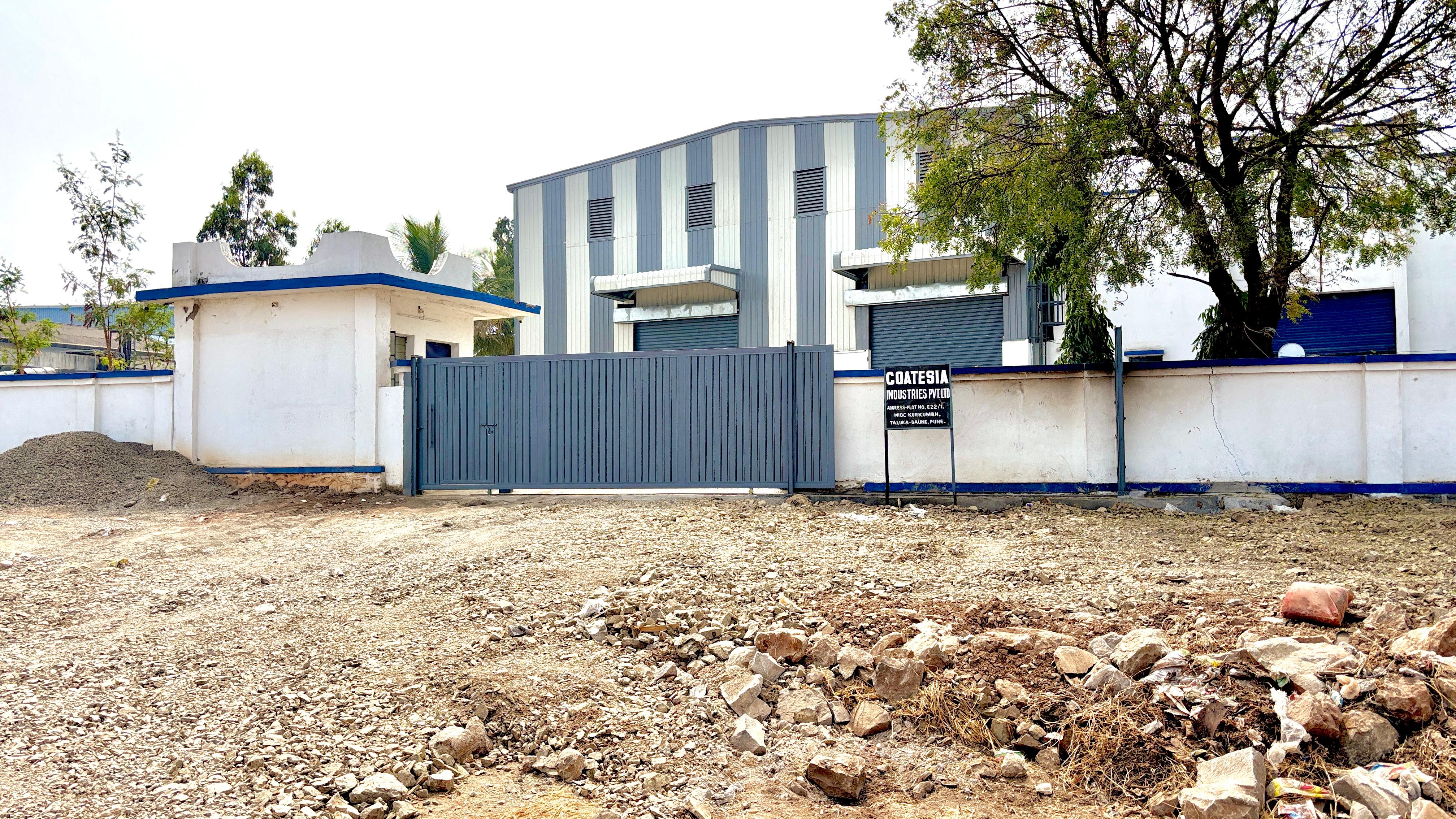 Powder coating plant infrastructure